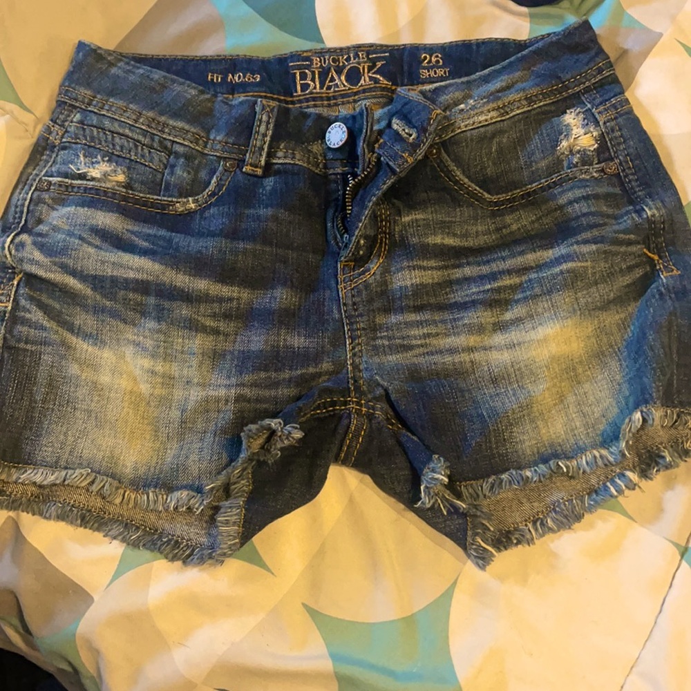 Buckle black shorts size 26